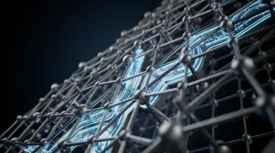 Vue détaillée de nanostructures d'anode en silicium pour batteries lithium-ion haute performance