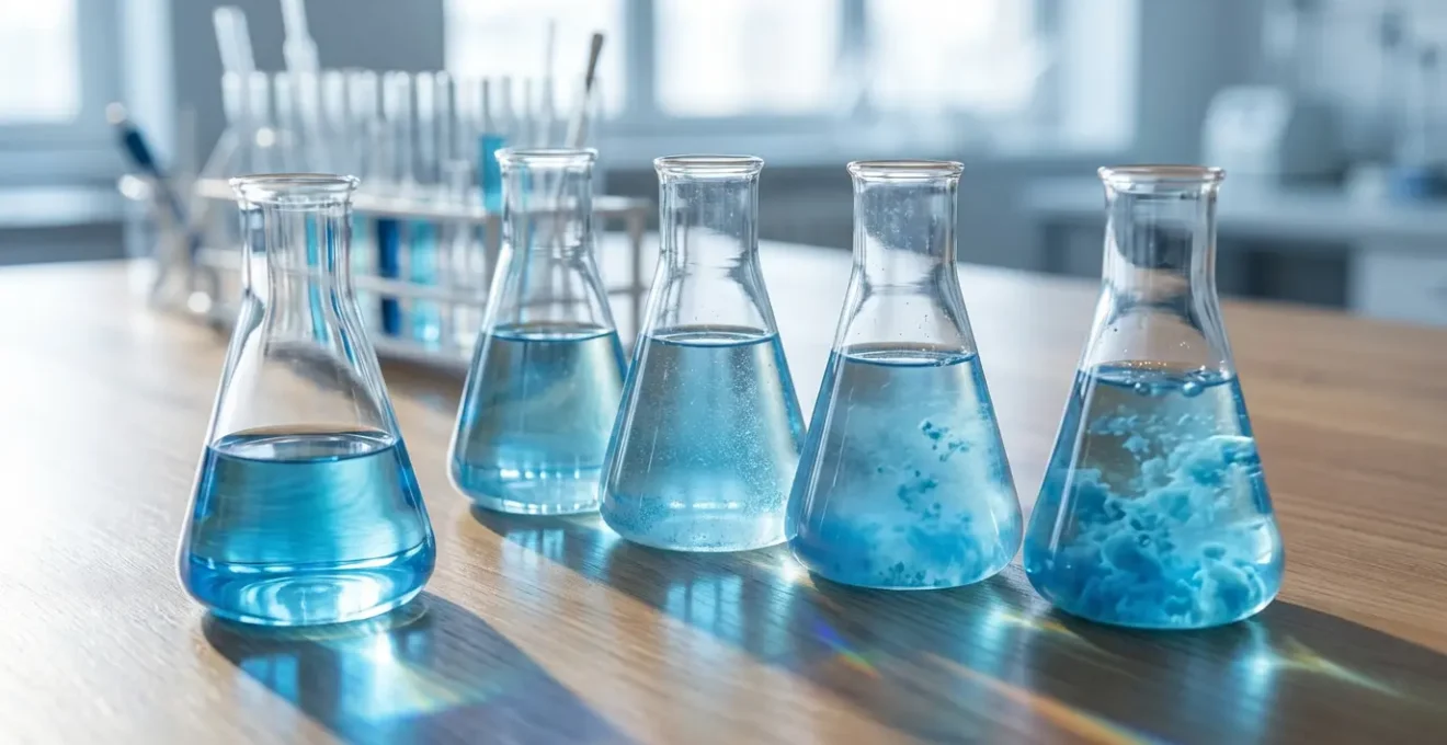 Analyse spectroscopique montrant l'évolution de l'agglomération des nanoparticules dans un fluide au fil du temps