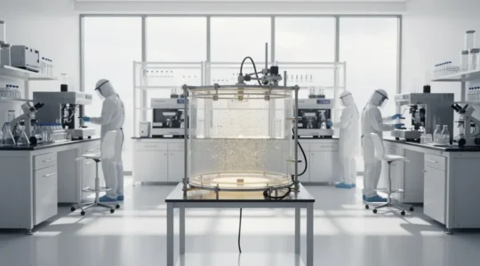 Laboratoire de nanotoxicologie avec équipements d'analyse de nanopoudres