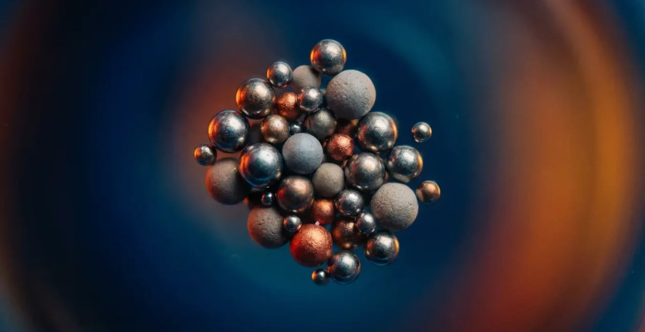 Visualisation microscopique de nanoparticules dispersées dans un fluide caloporteur démontrant l'amélioration du transfert thermique